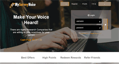 Desktop Screenshot of mysurveyvoice.com